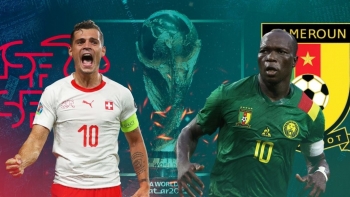 Thụy Sĩ vs Cameroon 17h00 ngày 24/11/2022, vòng bảng World Cup 2022